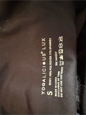 Yogalicious Black Luxe Active leggings s
